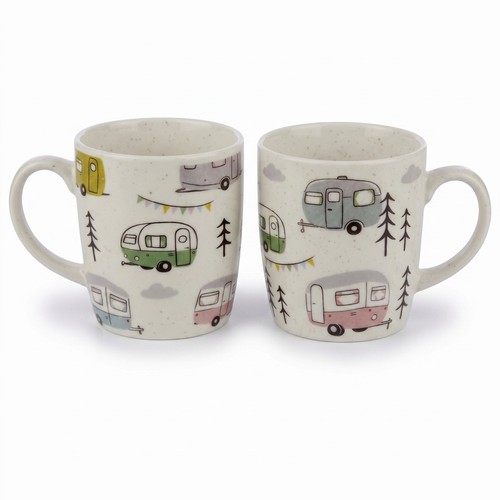 White porcelain mug pack - white, 2