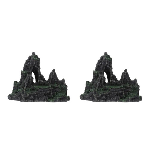 2pcs resin aquarium rockery - 2pcs,