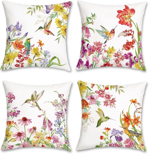 Bonhause bird floral cushion - bird,