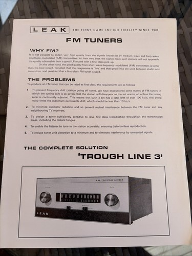 Leak tuner trough - fm, 3