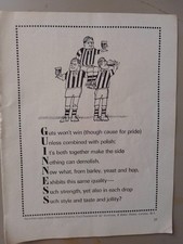 GUINNESS original 1966 Print