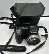 Olympus SP-600UZ 12MP CCD Black Bridge Camera 2GB Memory Card case - Tested