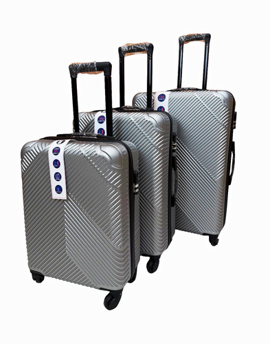 Piece silver hard shell - 3-piece,