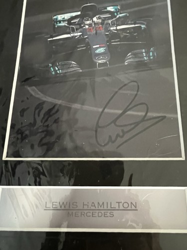 Lewis hamilton signed mercedes - lewis,