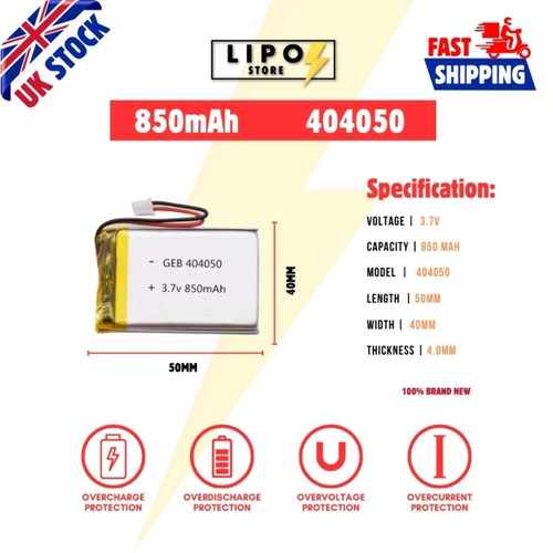 404050 850mah lipo - ⚡,
