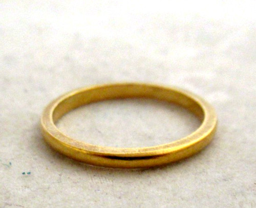 22ct gold narrow wedding - narrow,