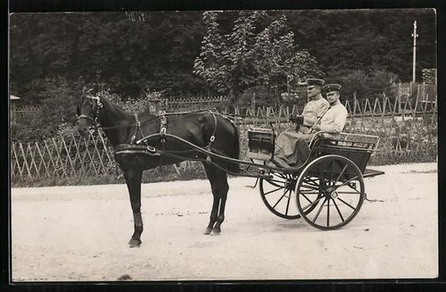 Photo postcard two - photo, soldiers