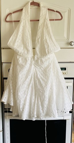 Zara white broderie beach - white,