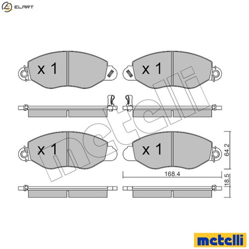 Brake pad set disc - brake,