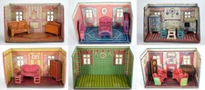 ANTIQUE MARX TOYS TINPLATE NEWLYWEDS ROOM c1930 – VARIOUS AVAILABLE