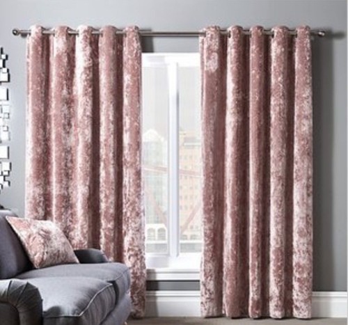 New crushed velour curtains - new,