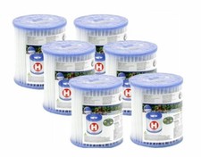 6 INTEX Type H Swimming Pool Filter Cartridge Replacement Pump Filters Garden