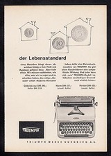 3w519/old advertisement - from 1958 - Triumph typewriters - Nuremberg