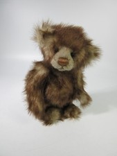 Charlie Bears 'Crumble' Jointed Standing Discontinued Teddy No Labels w/ Locket