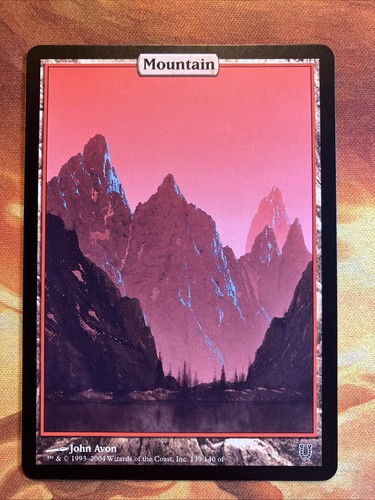 Mtg full art mountain unhinged - mtg,