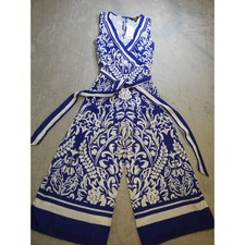 Lipsy Petite Blue & White Wrap