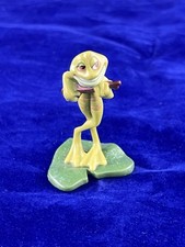 DISNEY Princess & The Frog PRINCE NAVEEN Frog On Lilypad Plastic FIGURE Toy