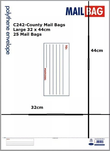 Mail bags county - county, polythene