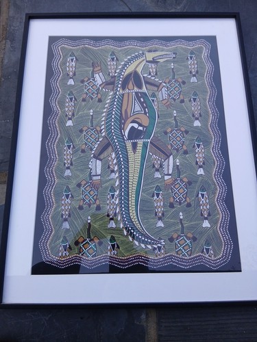 Aboriginal art textured print - ,