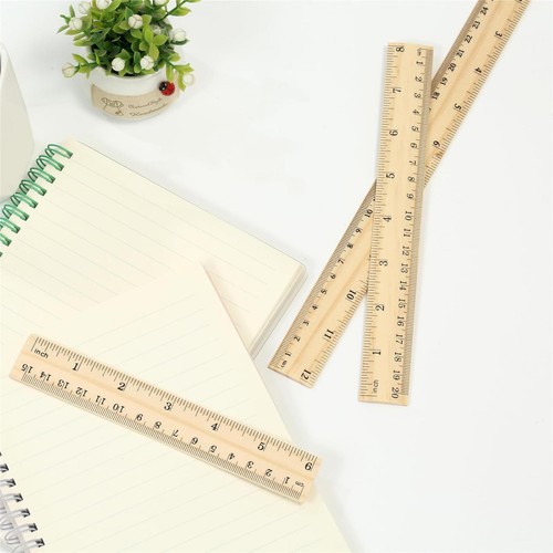 Pieces wooden ruler straight - wooden,