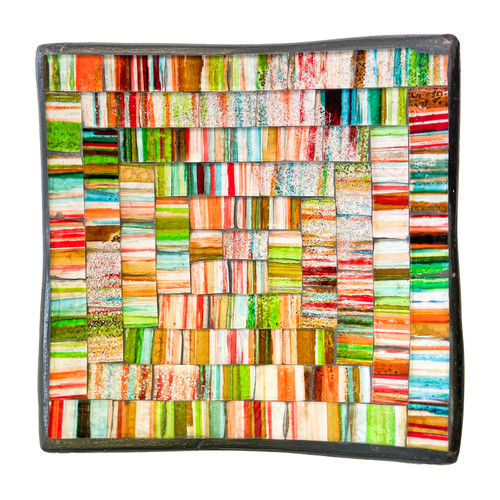 Multicoloured square mosaic - multicoloured,