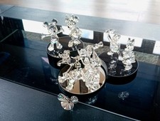 Swarovski Crystal Disney Showcase Collection. 6 Figurines and  Stands.