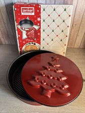 Zenker Sparkling Christmas Springform Pan with Flat and Motif Bottom Red 26cm