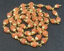 5 Mukhi Rudraksha Mala 8mm