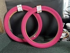 BMX Tyres Pink Pair New With
