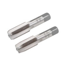 Metric Hand Tap M18 Thread 1 Pitch 4 Straight Flutes H2 Alloy Tool Steel 1 Pair
