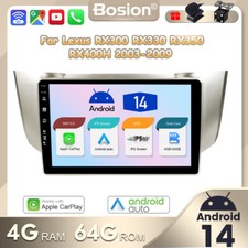 DAB+ Android14 For Lexus RX300 RX330 RX350 RX400H Car Stereo GPS SAT NAV Carplay