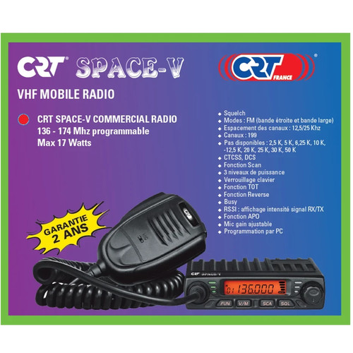 Crt space vhf - space, radio