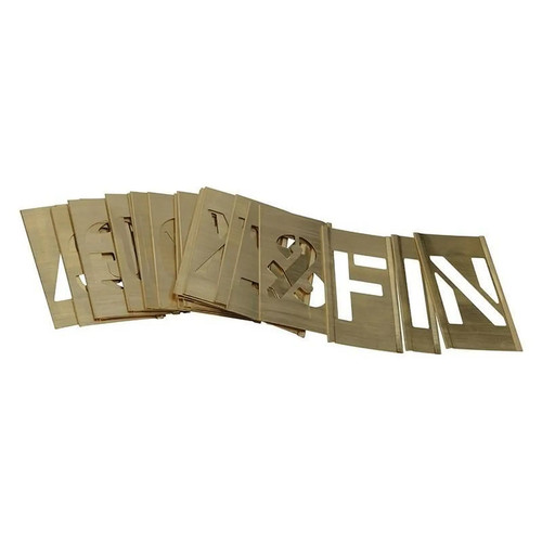 Stencils set brass - stencils, of