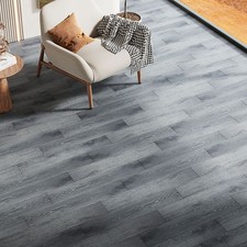 Grey-Green Self Adhesive Floor Planks Floor Tile Waterproof Peel&Stick for Rooms