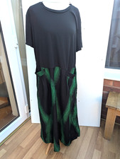 Frank Usher Long Sleeve Dress With Jersey Top & Printed Skirt New Size L / XL