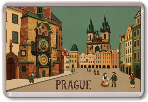 Fridge magnet prague - fridge,