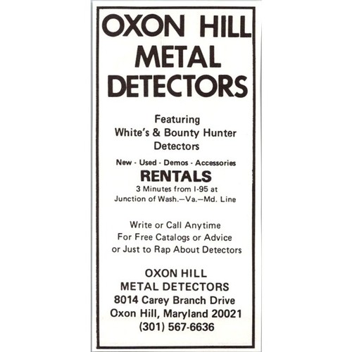 Oxon hill metal detectors - oxon,