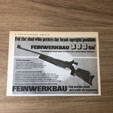 GUNS152 MAGAZINE ADVERT 6X9 FEINWERKBAU 300 SU AIR WEAPONS