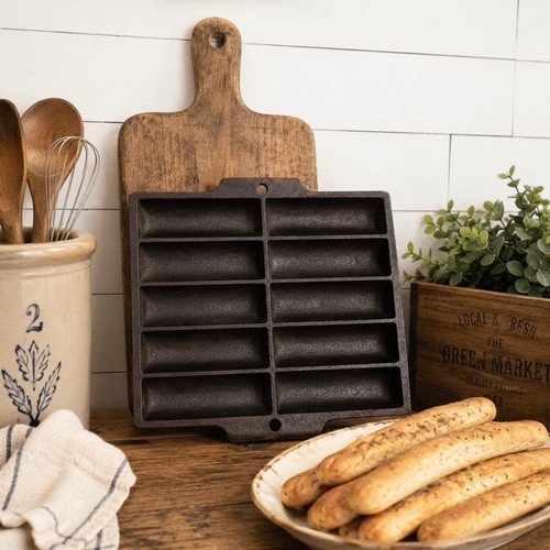 Antique cast iron bread - iron, stick
