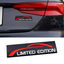 3D Black Metal Sticker Chrome