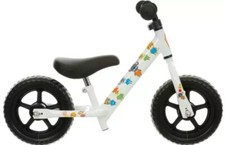 Halfords Indi Balance Bike White Character Print Used Free UK Delivery 