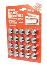 Chrome Wheel Nut Covers Fit