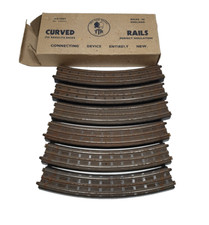 TRIX/TWIN TTR `OO GAUGE` 459744 Curved Rails  6 PIECES Boxed Vintage Track Model