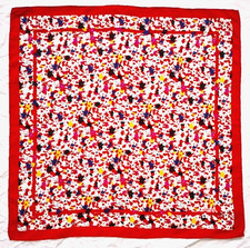 Jaeger vintage 80s silk scarf