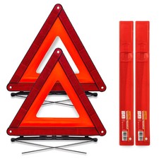 2 x Large Warning Car Triangle