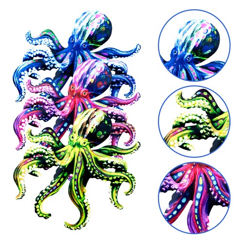 Ocean theme octopus metal - ocean, wall