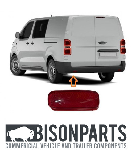 Rear bumper red reflector - bumper,