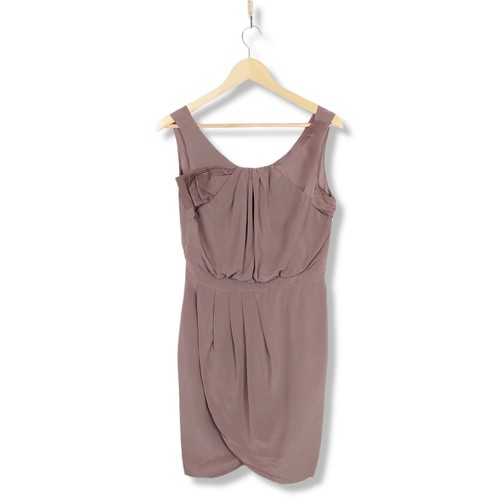 Untold brown silk dress size - dress,