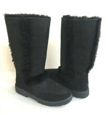 UGG SUNDANCE II REVIVAL TALL BLACK SHEARLING LEATHER BOOT US 10 / EU 41 / UK 8