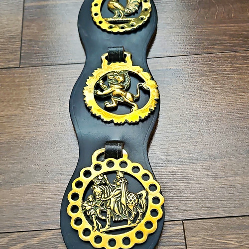 Set brass horse brasses - set,